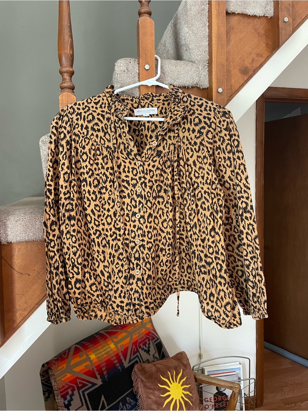 Emerson Fry Leopard Print Blouse